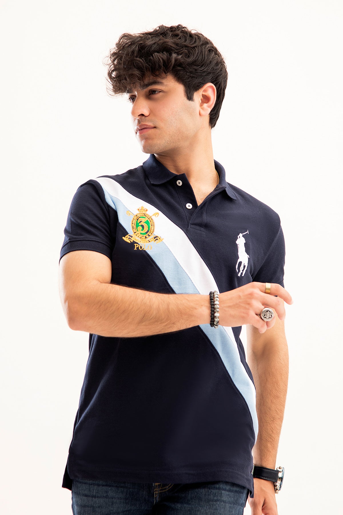 Royal Panelling Polo Shirt