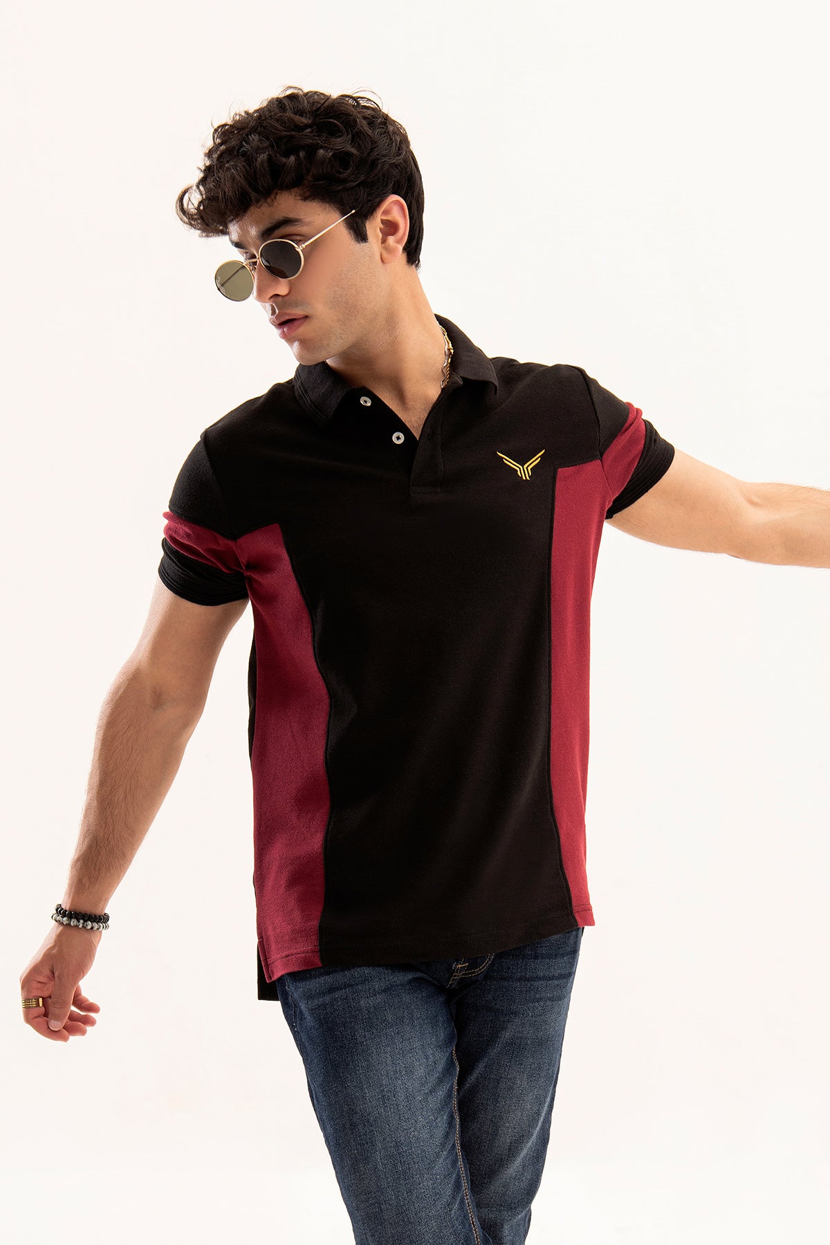 Red & Black polo