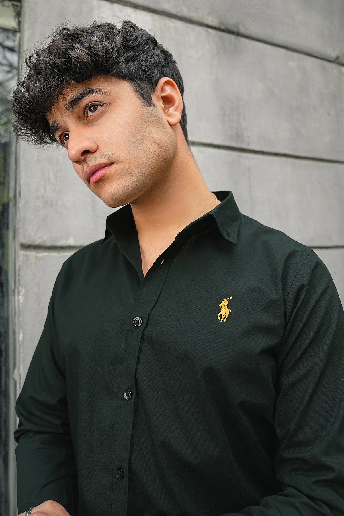 Dark Green Casual Shirt