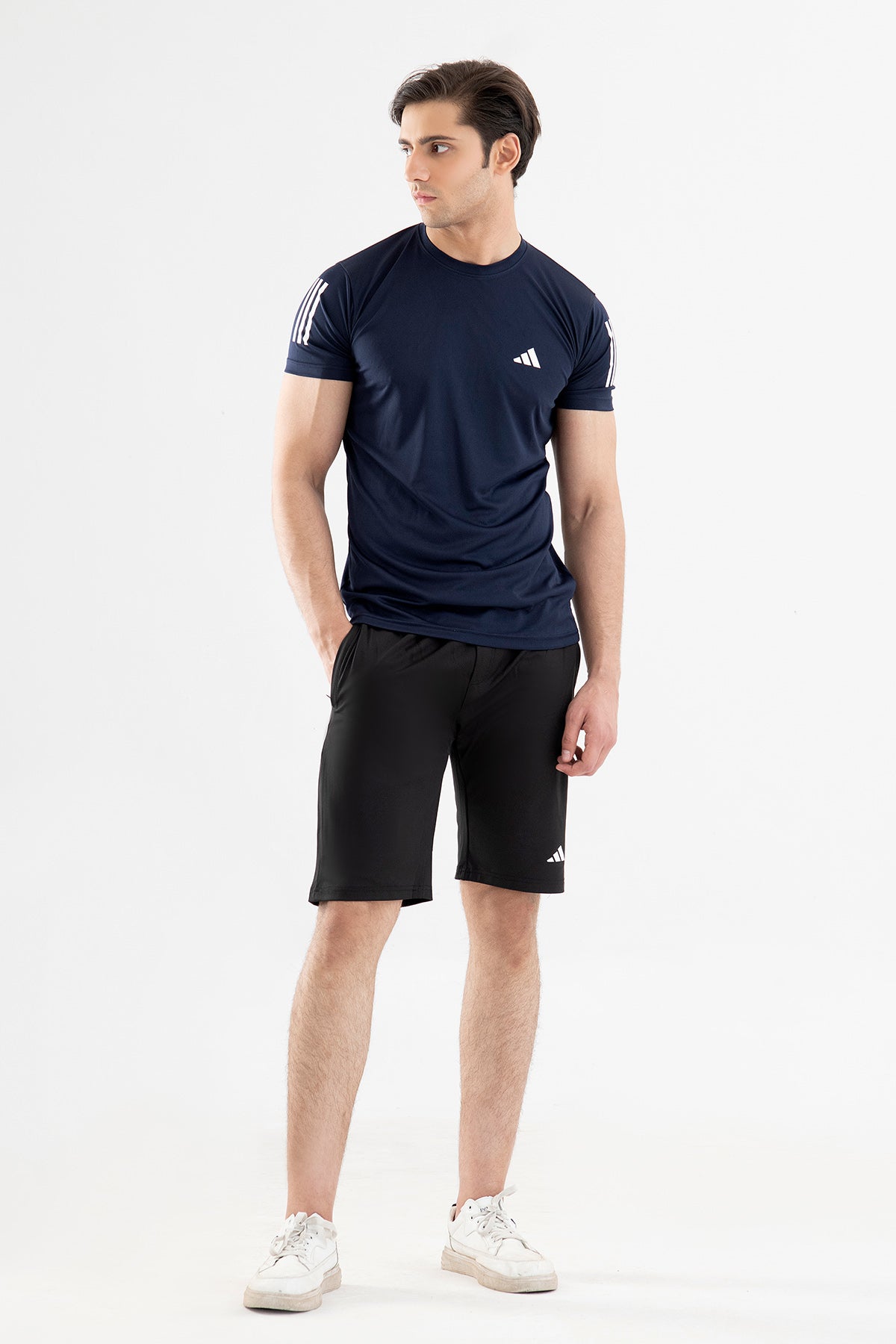 Adidas Navy Blue Dry-Fit Tee