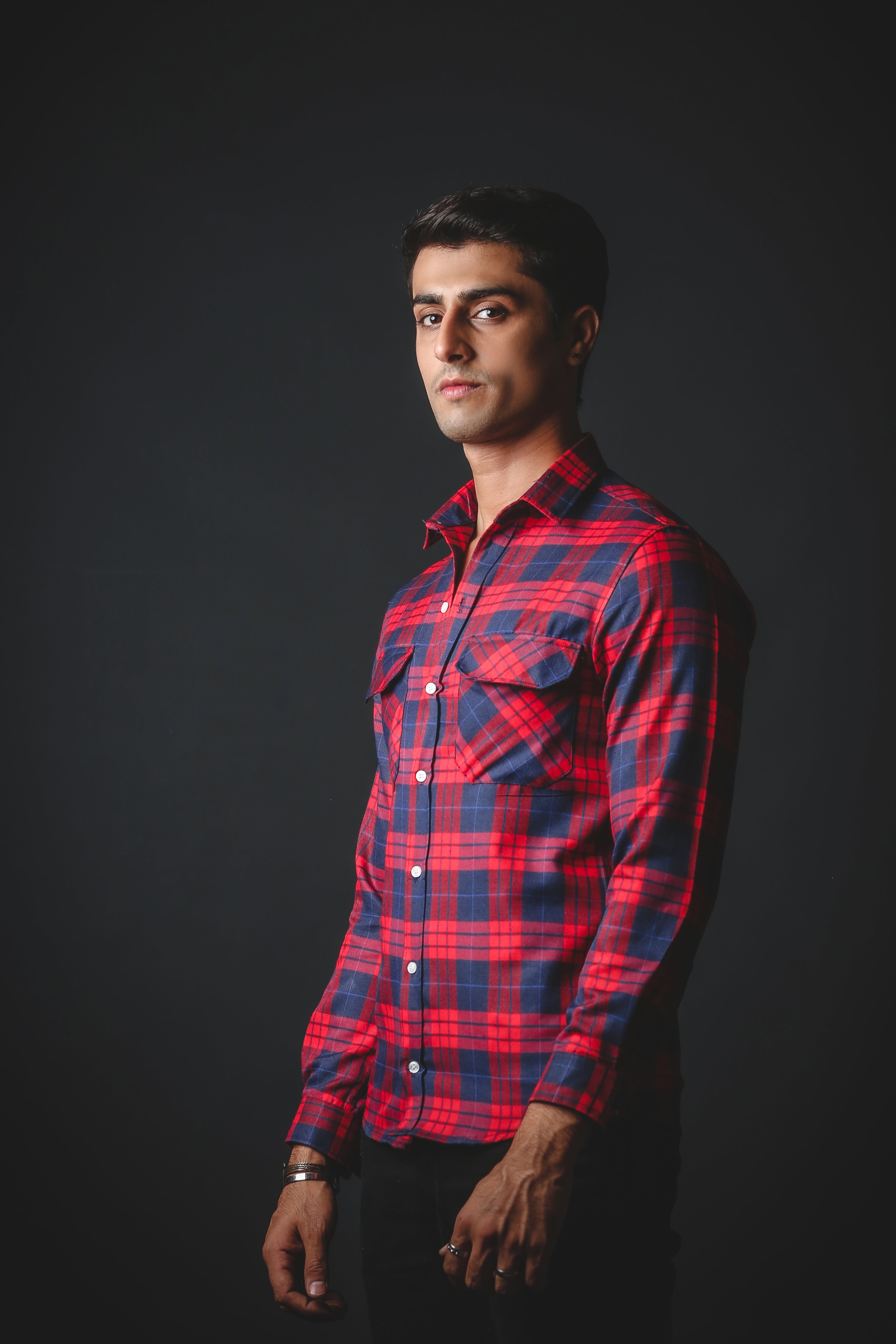 Red & Blue Flannel Shirt